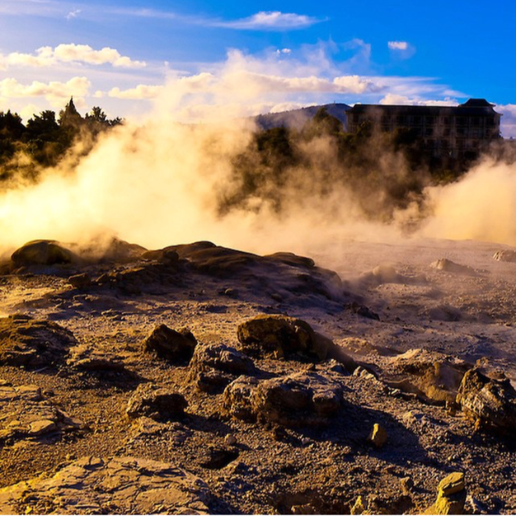 nova zelandia te puia geyser
